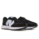 New Balance 327 Suede Black White
