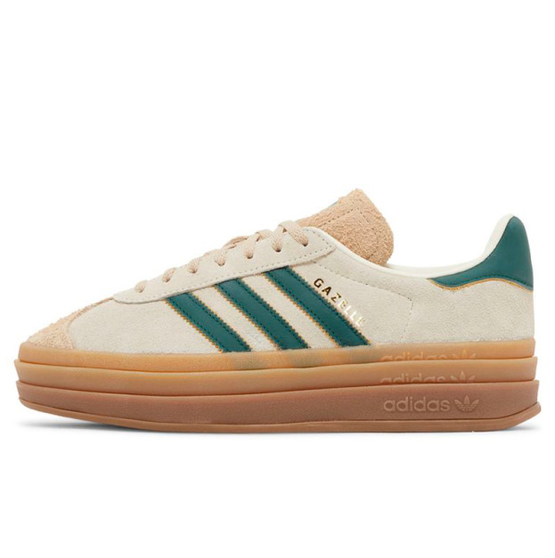Adidas Gazelle Bold Cream Collegiate Green ID7056