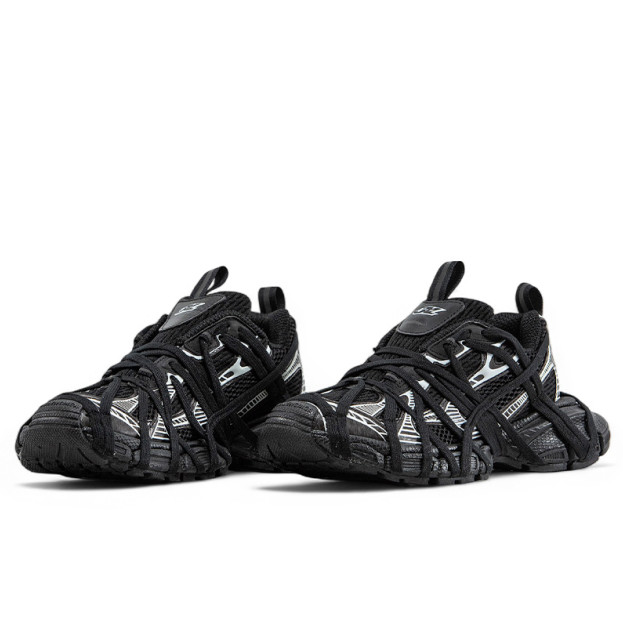Balenciaga 3XL Extreme Lace Black Silver