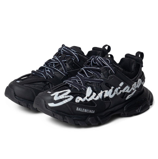Balenciaga Track Signature Black White