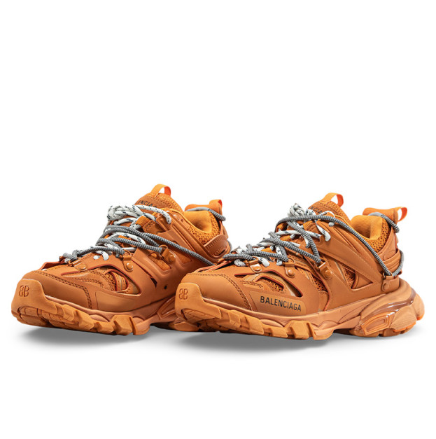 Balenciaga Track Trail Laces Orange Grey 800592WTRHK7000