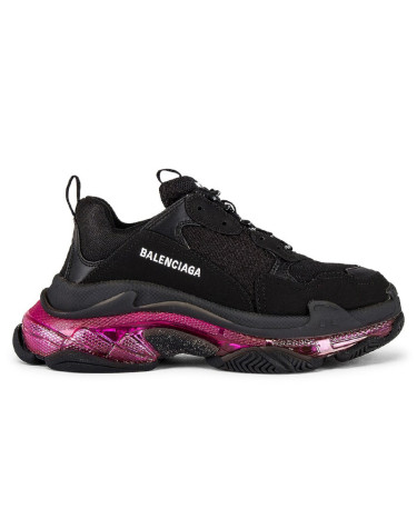 Balenciaga Triple S Clear Sole Black Pink