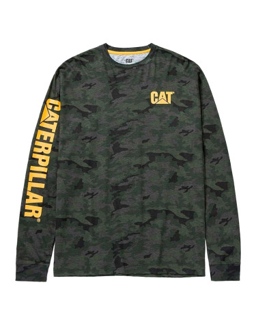 Caterpillar Trademark Banner Camo Longsleeve 1510034-11790