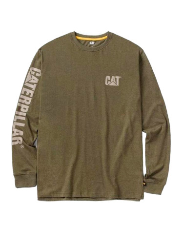 Longsleeve Caterpillar Trademark Banner Olive 1510034-13037