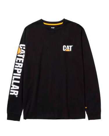 Longsleeve Caterpillar Trademark Banner Black 1510034-016