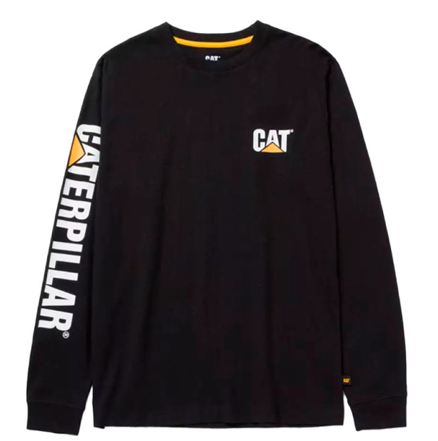 Longsleeve Caterpillar Trademark Banner Black 1510034-016
