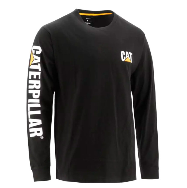 Longsleeve Caterpillar Trademark Banner Black 1510034-016