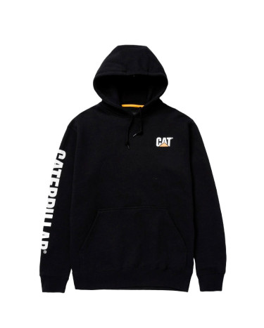 Caterpillar Trademark Banner Hoodie Black 1910709-016