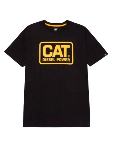 Caterpillar T-Shirt Black Yellow 1510451-12469