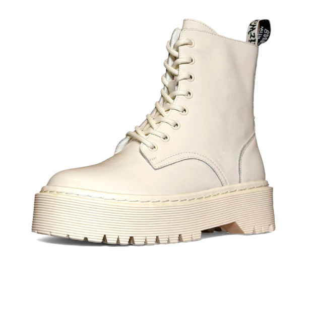Dr. Martens Jadon Mono White Lacquered Zip