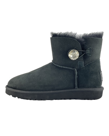 UGG Classic Mini Bailey Button Bling Black