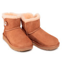 UGG Classic Mini Bailey Button Bling Beige