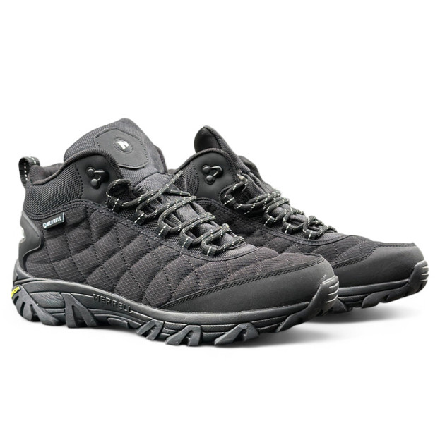 Merrell Ice Cap Moc II Mid Triple Black Orange С МЕХОМ