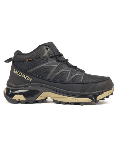 Salomon XT-6 Mid Gore-Tex Black Beige Fur