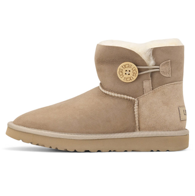 UGG Classic Mini Bailey Button Beige