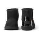 UGG Classic Mini Black Metallic Suede