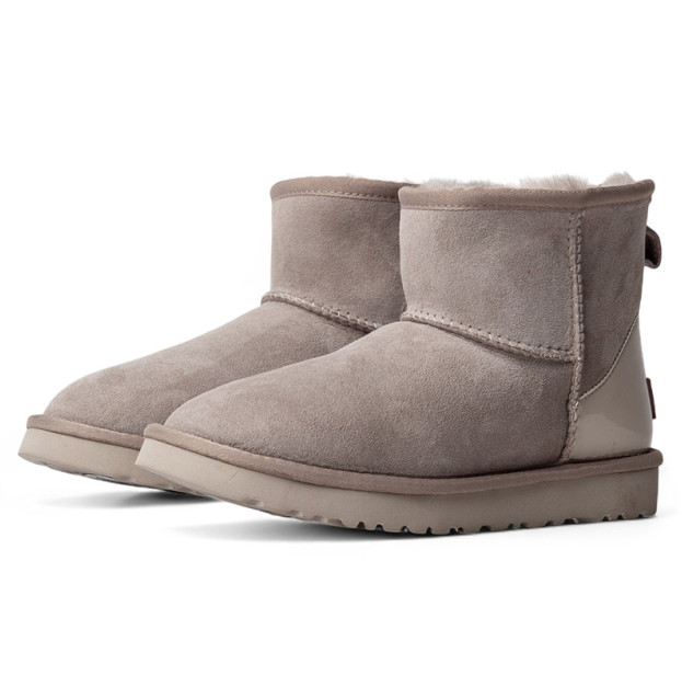 UGG Light Grey Metallic Suede
