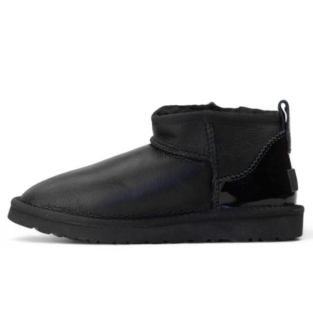 UGG Ultra Mini Leather Black Lacquer
