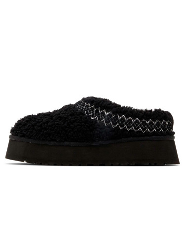 UGG Tazz Slipper Heritage Braid Black Platform 1143976-BLK