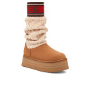 UGG Classic Sweater Letter Boot Chestnut 1144045-CHE