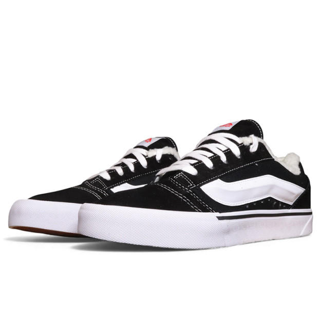 Vans Knu Skool Black White З ХУТРОМ