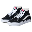 Vans Old Skool High Black White З ХУТРОМ