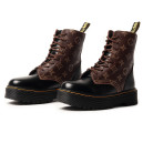 Черевики Dr. Martens Jadon Smooth Leather Platform Boots З ХУТРОМ Різнокольорові