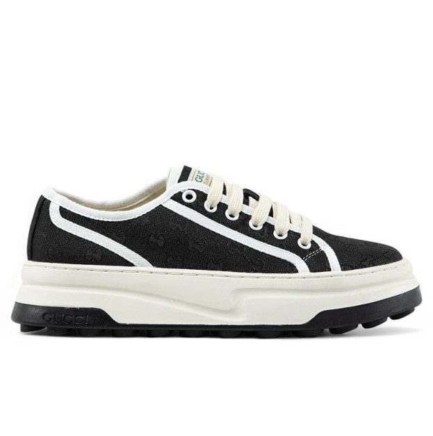 Gucci GG Canvas Sneakers White Black 745997 20Q20 1043