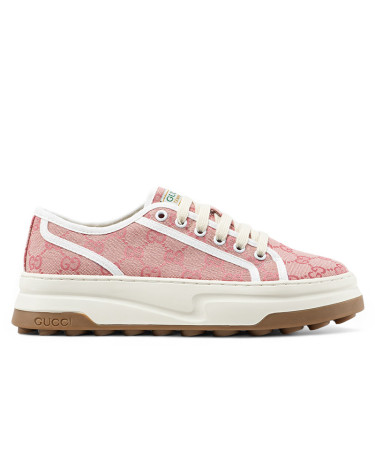 Gucci GG Canvas Sneakers Light Red White