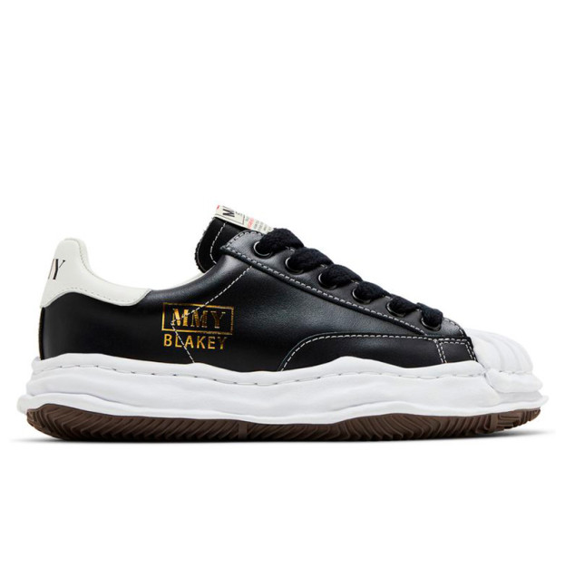 Maison Mihara Yasuhiro Blakey OG Sole Leather Low Black White A06FW702 BLK WHT