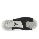 Кросівки Jordan 4 Cement White Grey Black З ХУТРОМ Чорний/білий