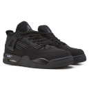 Кросівки Jordan 4 Total Black З ХУТРОМ Чорний