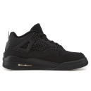 Кросівки Jordan 4 Total Black З ХУТРОМ Чорний