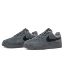 Кроссовки Nike Air Force 1 Low Grey С МЕХОМ Черный/серый