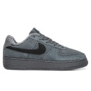 Кроссовки Nike Air Force 1 Low Grey С МЕХОМ Черный/серый