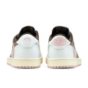 Кроссовки Jordan 1 Low x Travis Scott White Brown Pink Разноцветные