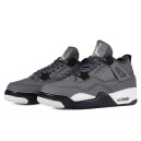 Кросівки Jordan 4 Grey Black White З ХУТРОМ Чорний/сірий