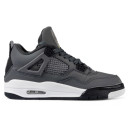 Кросівки Jordan 4 Grey Black White З ХУТРОМ Чорний/сірий