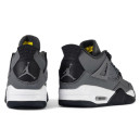 Кросівки Jordan 4 Grey Black White З ХУТРОМ Чорний/сірий