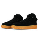 Кросівки Nike Air Force 1 High Black Gym З ХУТРОМ Чорний