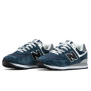 Кросівки New Balance 574 Dark Blue Білий/синій