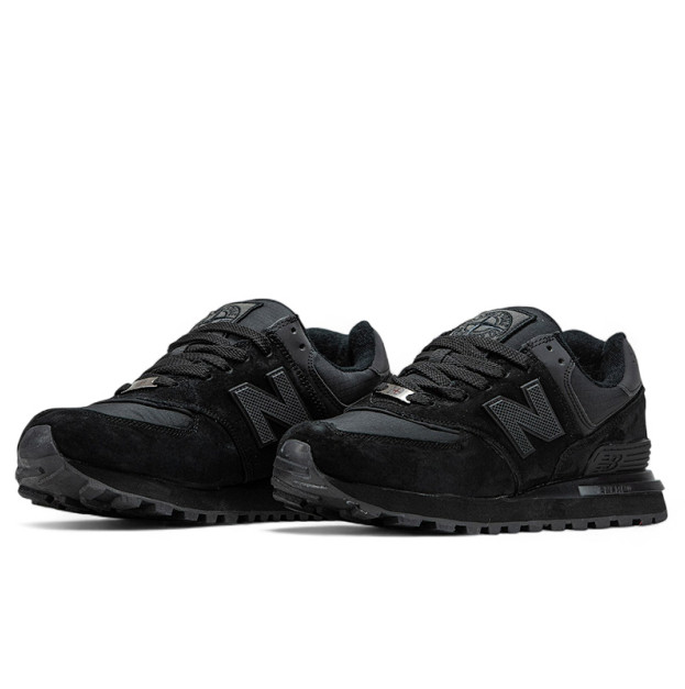 New Balance 574 x Stone Island Black З ХУТРОМ