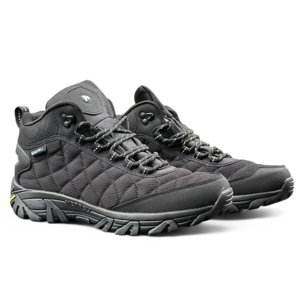 Merrell Ice Cap Moc II Triple Black White WITH FUR