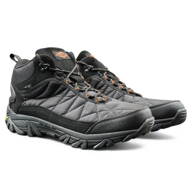 Merrell Ice Cap Moc II Triple Black Orange С МЕХОМ