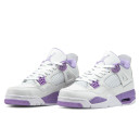 Кросівки Jordan 4 White Purple Фіолетовий