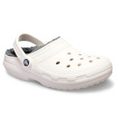 Sabo Crocs Classic Lined Clog White Grey White