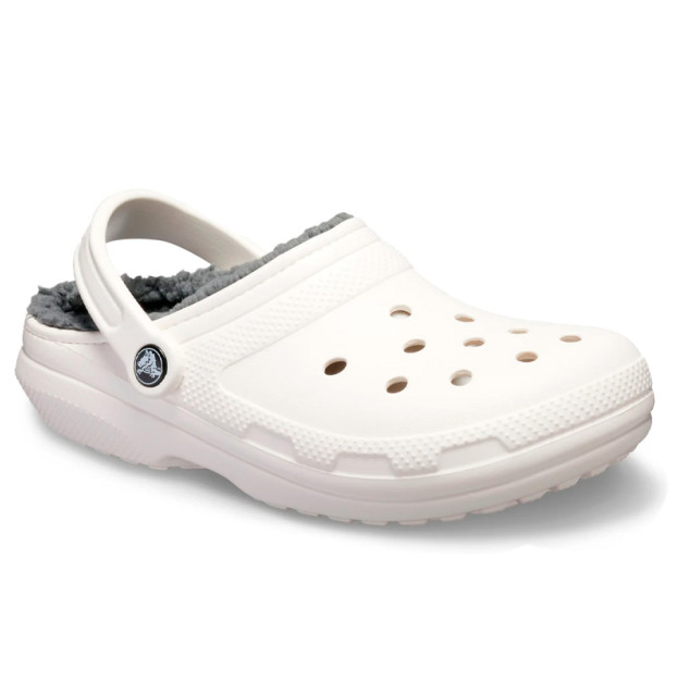Crocs Classic Lined Clog White Grey
