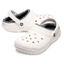 Sabo Crocs Classic Lined Clog White Grey White