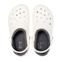 Sabo Crocs Classic Lined Clog White Grey White