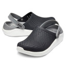 Sabo Crocs LiteRide Clog Black Smoke White, Black
